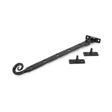 This is an image showing From The Anvil - Black 12" Handmade Monkeytail Stay available from trade door handles, quick delivery and discounted prices