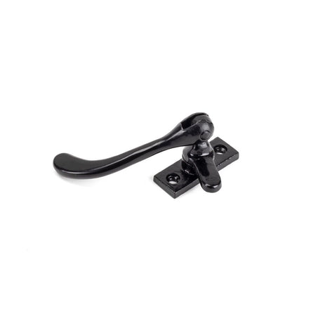 This is an image showing From The Anvil - Black Handmade Peardrop Fastener available from trade door handles, quick delivery and discounted prices