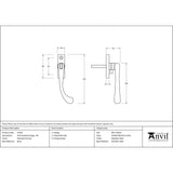 High quality image of From The Anvil - Polished Chrome Slim Peardrop Espag - RH | Sku. 33338 | Trade Door Handles, Kendal.