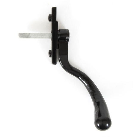 This is an image showing From The Anvil - Black Large 16mm Peardrop Espag - LH available from trade door handles, quick delivery and discounted prices