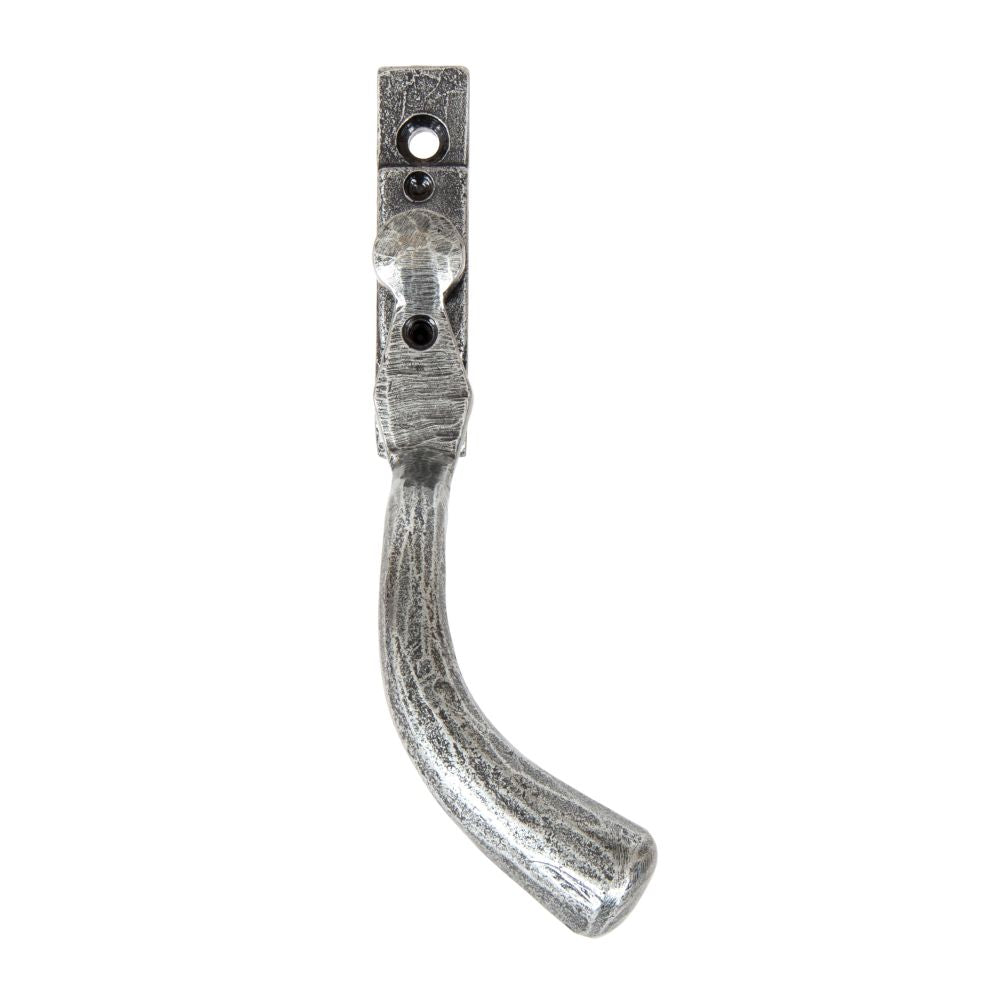 This is an image showing From The Anvil - Pewter Large 16mm Peardrop Espag - RH available from trade door handles, quick delivery and discounted prices