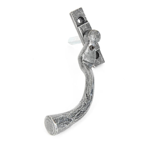 This is an image showing From The Anvil - Pewter Large 16mm Peardrop Espag - LH available from trade door handles, quick delivery and discounted prices