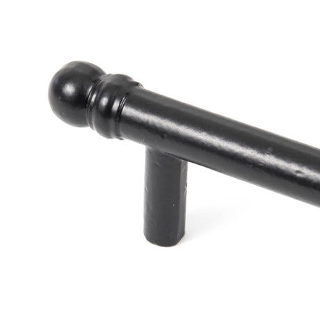 This is an image showing From The Anvil - Black 156mm Bar Pull Handle available from trade door handles, quick delivery and discounted prices