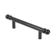 This is an image showing From The Anvil - Black 156mm Bar Pull Handle available from trade door handles, quick delivery and discounted prices