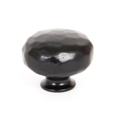 This is an image showing From The Anvil - Black Elan Cabinet Knob - Large available from trade door handles, quick delivery and discounted prices
