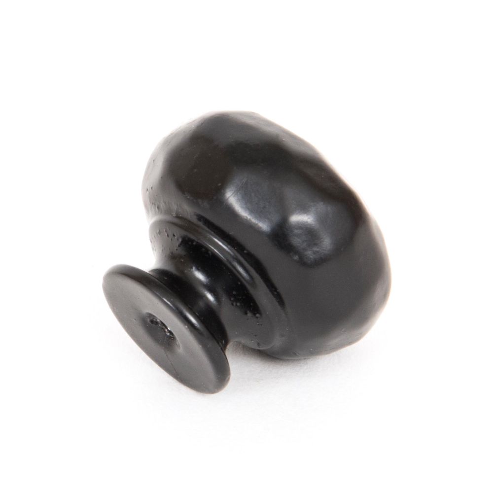 This is an image showing From The Anvil - Black Elan Cabinet Knob - Small available from trade door handles, quick delivery and discounted prices