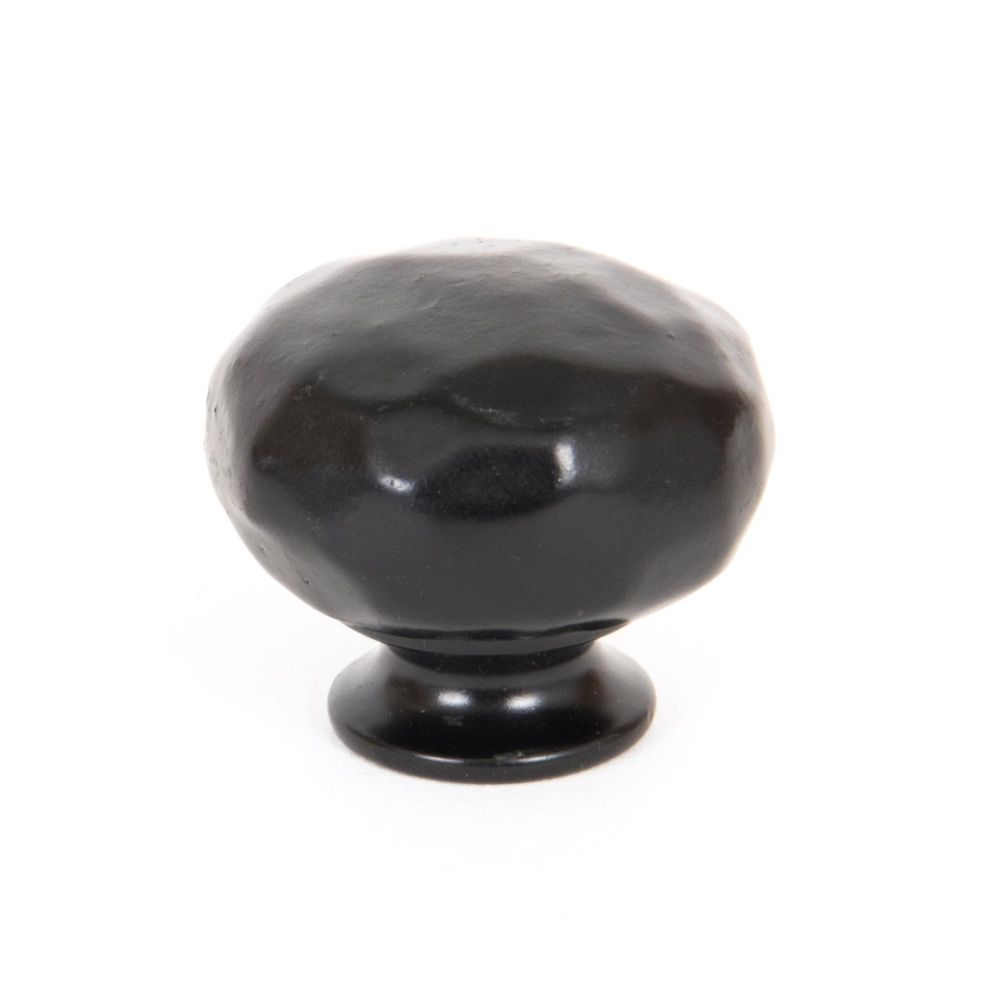 This is an image showing From The Anvil - Black Elan Cabinet Knob - Small available from trade door handles, quick delivery and discounted prices