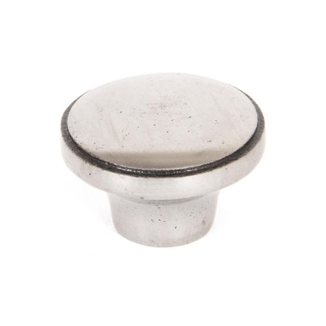 This is an image showing From The Anvil - Natural Smooth Ribbed Cabinet Knob available from trade door handles, quick delivery and discounted prices