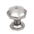 This is an image showing From The Anvil - Natural Smooth Octagonal Cabinet Knob - Small available from trade door handles, quick delivery and discounted prices