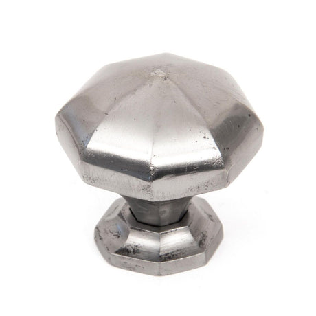 This is an image showing From The Anvil - Natural Smooth Octagonal Cabinet Knob - Large available from trade door handles, quick delivery and discounted prices