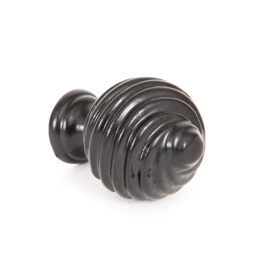 This is an image showing From The Anvil - Black Twist Cabinet Knob available from trade door handles, quick delivery and discounted prices