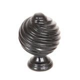 This is an image showing From The Anvil - Black Twist Cabinet Knob available from trade door handles, quick delivery and discounted prices