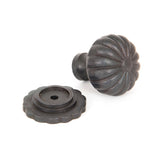 This is an image showing From The Anvil - Beeswax Flower Cabinet Knob - Large available from trade door handles, quick delivery and discounted prices