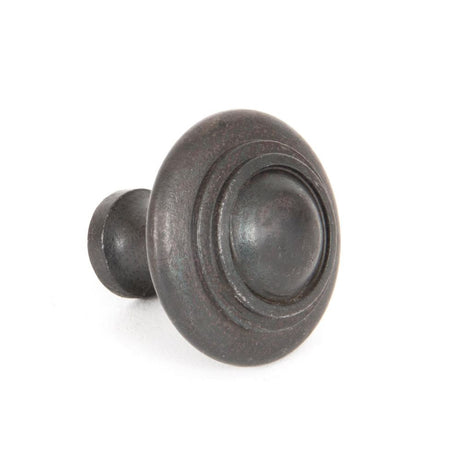 This is an image showing From The Anvil - Beeswax Ringed Cabinet Knob - Large available from trade door handles, quick delivery and discounted prices