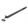 This is an image showing From The Anvil - Black 12" Flush/Slide Door Bolt available from trade door handles, quick delivery and discounted prices