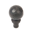 This is an image showing From The Anvil - Beeswax Hammered Ball Curtain Finial (pair) available from trade door handles, quick delivery and discounted prices