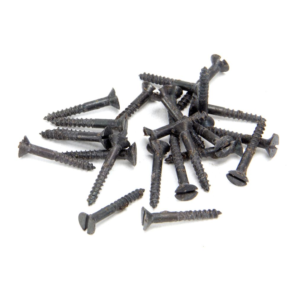 This is an image showing From The Anvil - Beeswax 6 x 1" Countersunk Screws (25) available from trade door handles, quick delivery and discounted prices