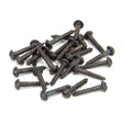 This is an image showing From The Anvil - Beeswax 8x1" Round Head Screws (25) available from trade door handles, quick delivery and discounted prices