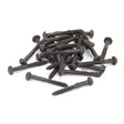 This is an image showing From The Anvil - Beeswax 10 x 1 1/2" Round Head Screws (25) available from trade door handles, quick delivery and discounted prices