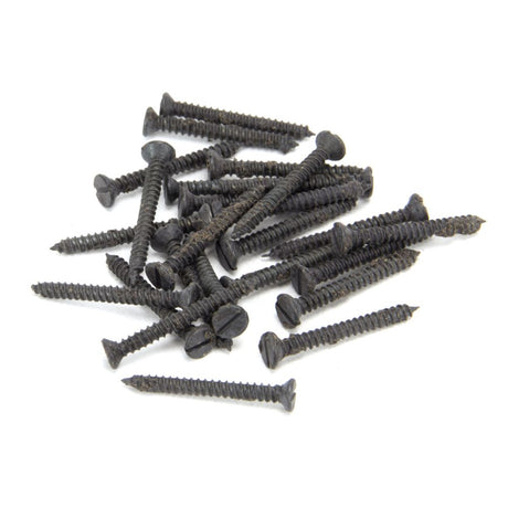 This is an image showing From The Anvil - Beeswax 6 x 1?" Countersunk Screws (25) available from trade door handles, quick delivery and discounted prices