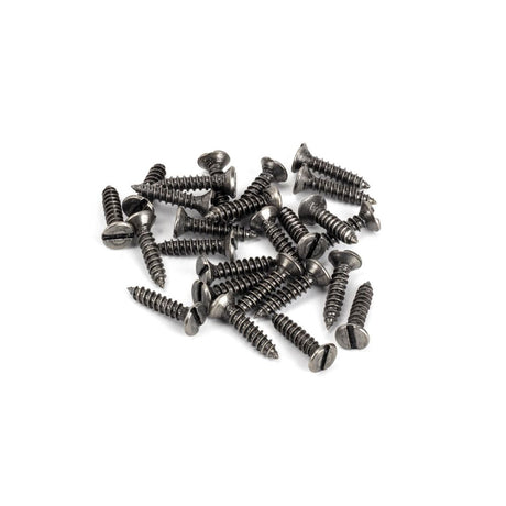 This is an image showing From The Anvil - Pewter 8 x 3/4" Countersunk Screws (25) available from trade door handles, quick delivery and discounted prices