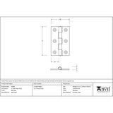 This is an image showing From The Anvil - Beeswax 3" Butt Hinge (pair) available from trade door handles, quick delivery and discounted prices