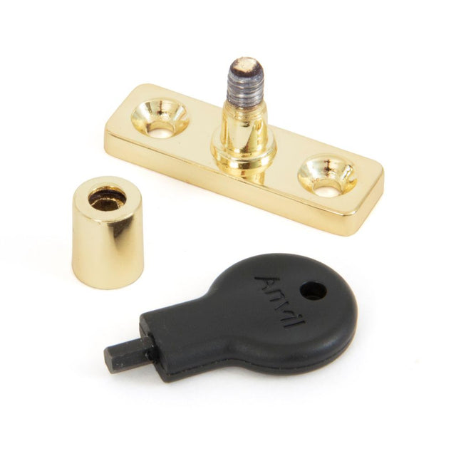 This is an image showing From The Anvil - Electro Brass Locking Stay Pin available from trade door handles, quick delivery and discounted prices