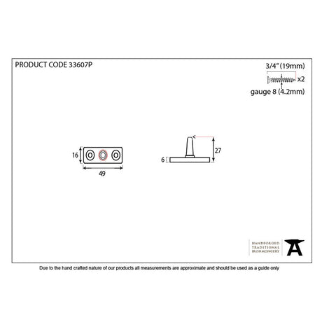 This is an image showing From The Anvil - Pewter Stay Pin available from trade door handles, quick delivery and discounted prices