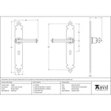 This is an image showing From The Anvil - Pewter Tudor Lever Lock Set available from trade door handles, quick delivery and discounted prices