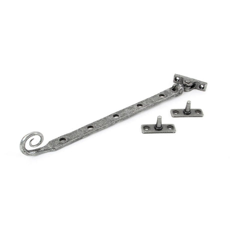 This is an image showing From The Anvil - Pewter 12" Monkeytail Stay available from trade door handles, quick delivery and discounted prices