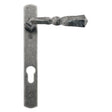 This is an image showing From The Anvil - Pewter Narrow Lever Espag. Lock Set available from trade door handles, quick delivery and discounted prices