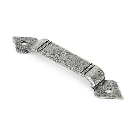 This is an image showing From The Anvil - Pewter Gothic Screw on Staple available from trade door handles, quick delivery and discounted prices