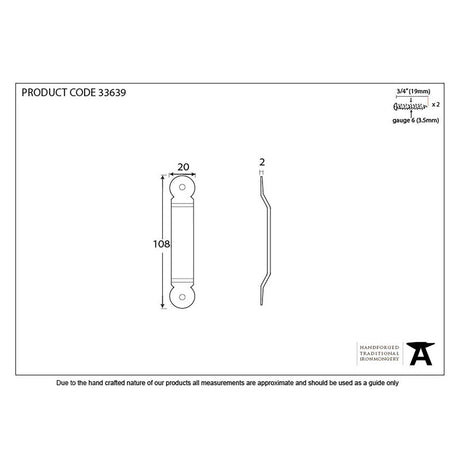 This is an image showing From The Anvil - Pewter Penny End Screw on Staple available from trade door handles, quick delivery and discounted prices