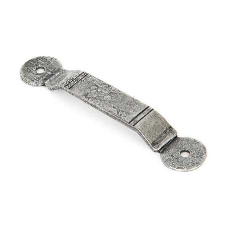 This is an image showing From The Anvil - Pewter Penny End Screw on Staple available from trade door handles, quick delivery and discounted prices