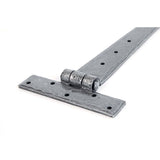 This is an image showing From The Anvil - Pewter 15" Penny End T Hinge (pair) available from trade door handles, quick delivery and discounted prices