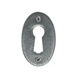 This is an image showing From The Anvil - Pewter Oval Escutcheon available from trade door handles, quick delivery and discounted prices