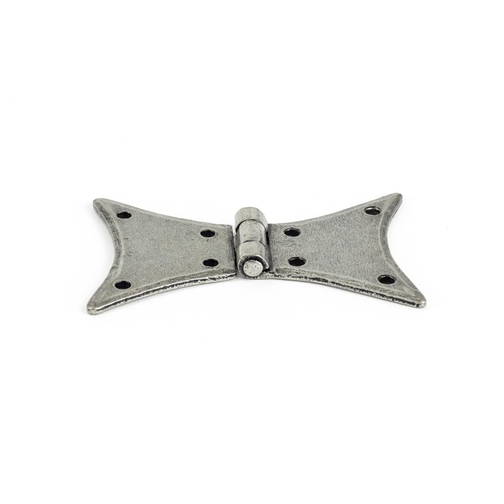 This is an image showing From The Anvil - Pewter 3" Butterfly Hinge (pair) available from trade door handles, quick delivery and discounted prices