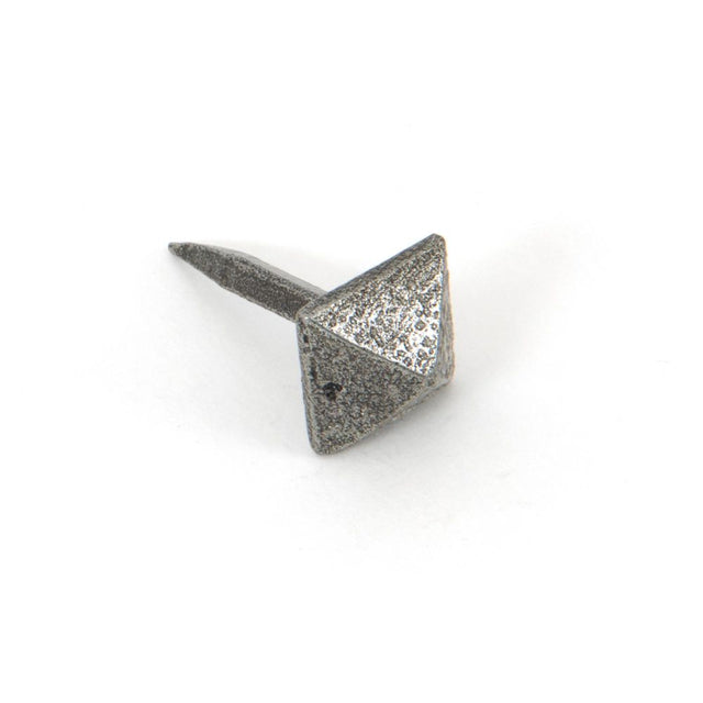 This is an image showing From The Anvil - Pewter Pyramid Door Stud - Small available from trade door handles, quick delivery and discounted prices