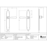 This is an image showing From The Anvil - Pewter Cromwell Lever Latch Set available from trade door handles, quick delivery and discounted prices