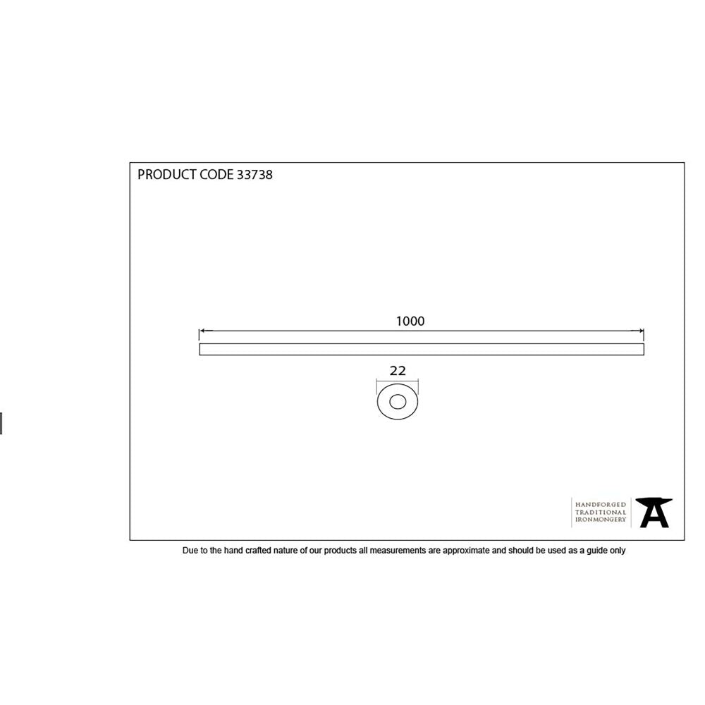 This is an image showing From The Anvil - Pewter 1m Curtain Pole available from trade door handles, quick delivery and discounted prices