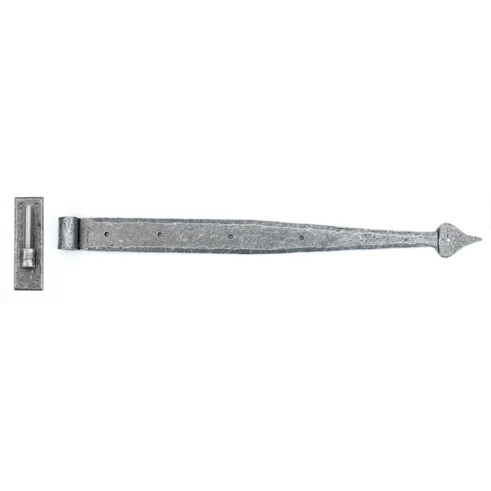 This is an image showing From The Anvil - Pewter 24" Hook & Band Hinge (pair) available from trade door handles, quick delivery and discounted prices