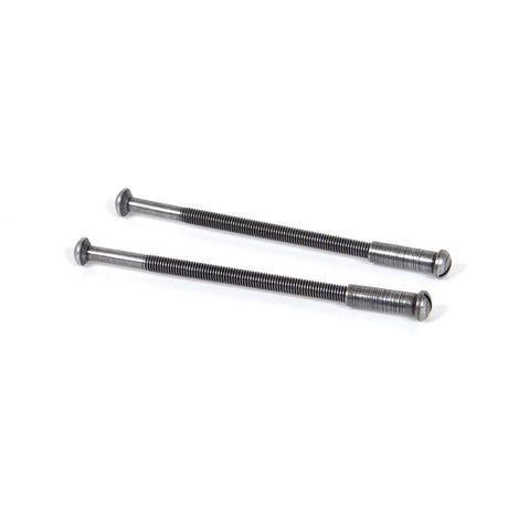 This is an image showing From The Anvil - Pewter 5MM Male & Female Screws (2) available from trade door handles, quick delivery and discounted prices