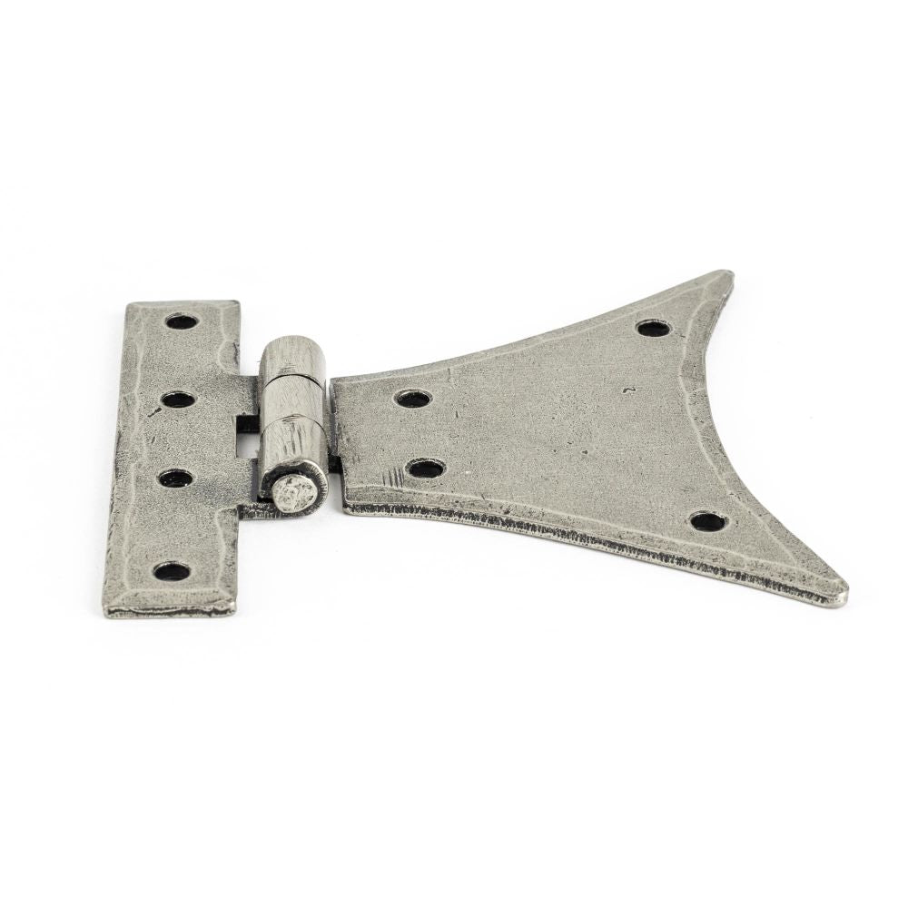 This is an image showing From The Anvil - Pewter 3 1/4" Half Butterfly Hinge (pair) available from trade door handles, quick delivery and discounted prices