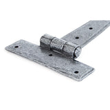 This is an image showing From The Anvil - Pewter 9" Penny End T Hinge (pair) available from trade door handles, quick delivery and discounted prices