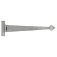 This is an image showing From The Anvil - Pewter 22" Arrow Head T Hinge (pair) available from trade door handles, quick delivery and discounted prices