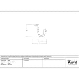 High quality image of From The Anvil - Pewter Cup Hook - Small | Sku. 33804 | Trade Door Handles, Kendal.