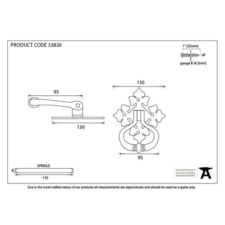 This is an image showing From The Anvil - Black Shakespeare Ring Turn Set available from trade door handles, quick delivery and discounted prices