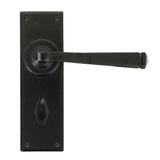 This is an image showing From The Anvil - Black Avon Lever Bathroom Set available from trade door handles, quick delivery and discounted prices