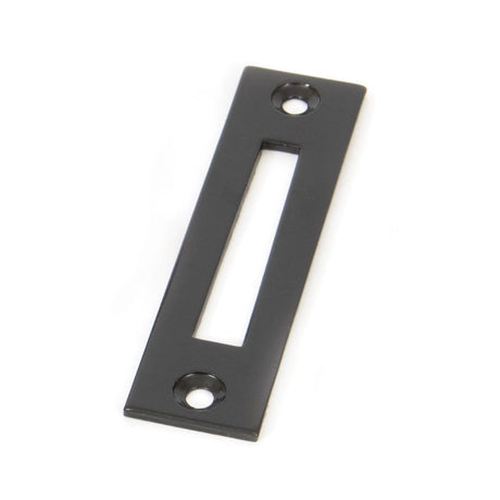This is an image showing From The Anvil - Black Mortice Plate available from trade door handles, quick delivery and discounted prices