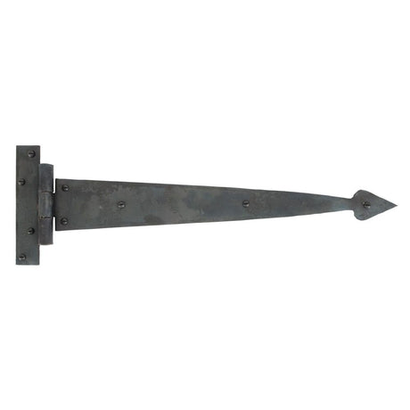 This is an image showing From The Anvil - Beeswax 15" Arrow Head T Hinge (pair) available from trade door handles, quick delivery and discounted prices